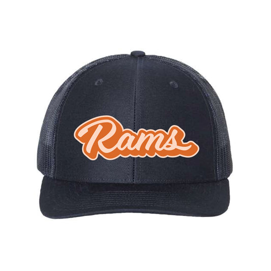 The Rams Script | Navy Richardson Trucker Hat