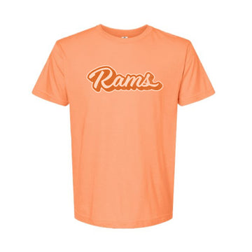 The Rams Script | Heather Cantaloupe Oversized Tee