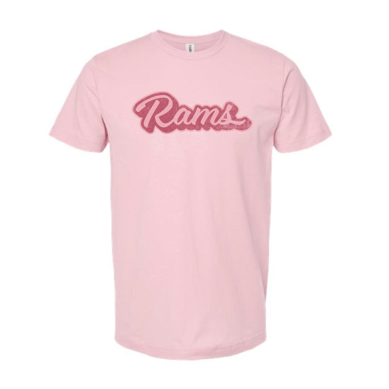 The Rams Script | Pink Oversized Tee