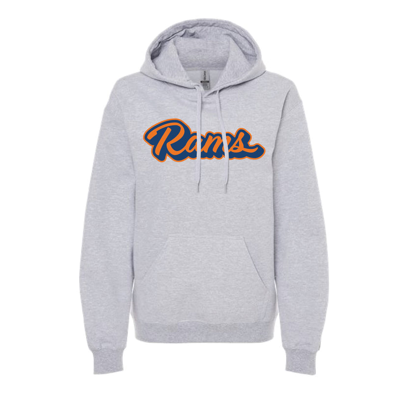 The Rams Script | Adult Sport Grey Hoodie