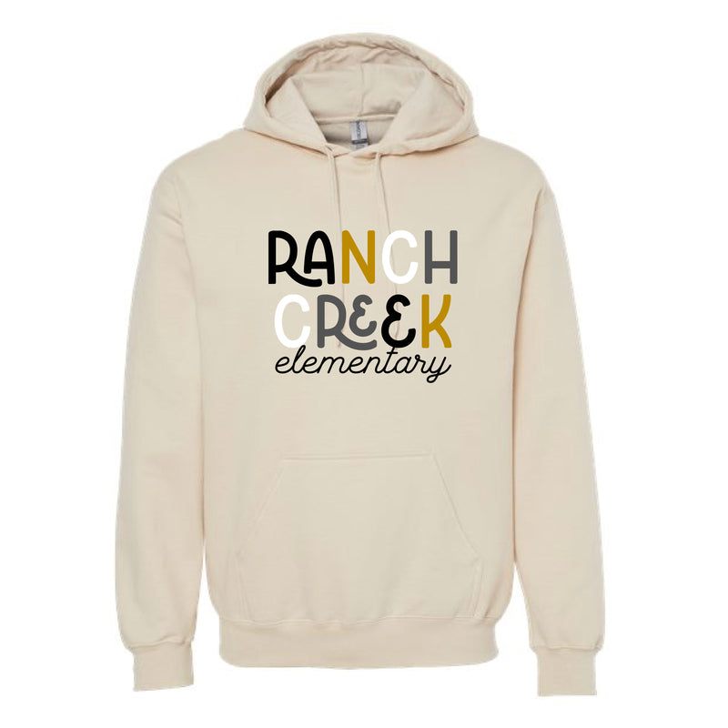 The Ranch Creek Multi | Sand Hooded Sweatshirt