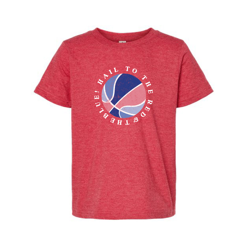 The Red & Blue Basketball | Red Youth Tee