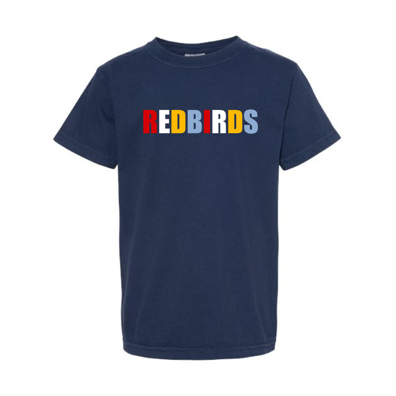 The Redbirds Multi | Youth True Navy Tee