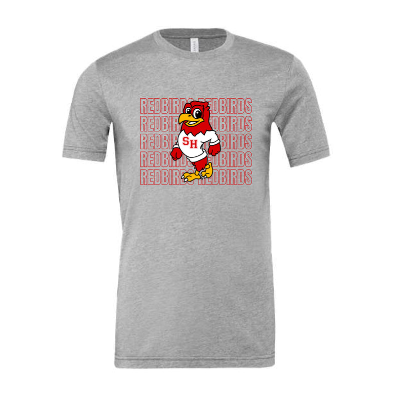 The Redbirds Repeat | Adult Athletic Heather Tee