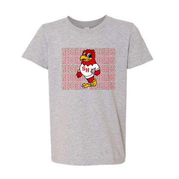 The Redbirds Repeat | Youth Athletic Heather Tee