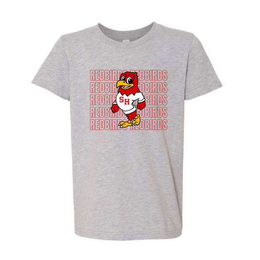 The Redbirds Repeat | Youth Athletic Heather Tee