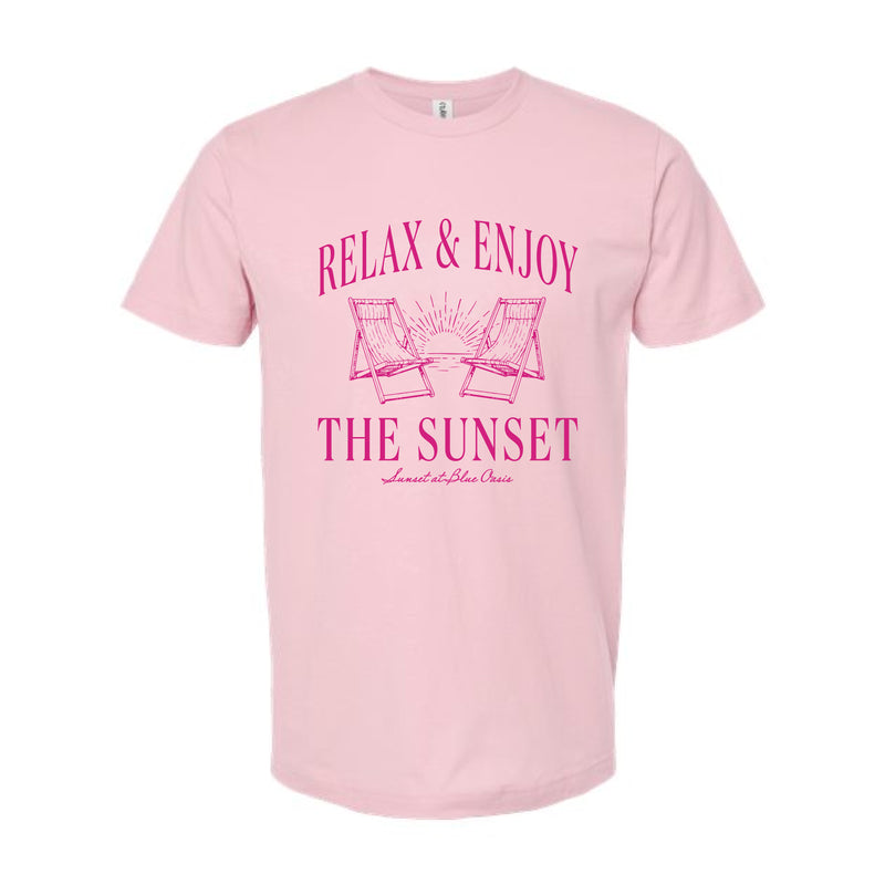 The Relax & Enjoy | Pink Oversized Tee