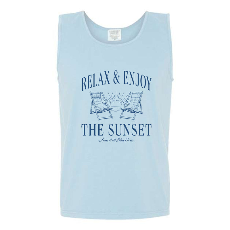 The Relax & Enjoy | Chambray Tank Top