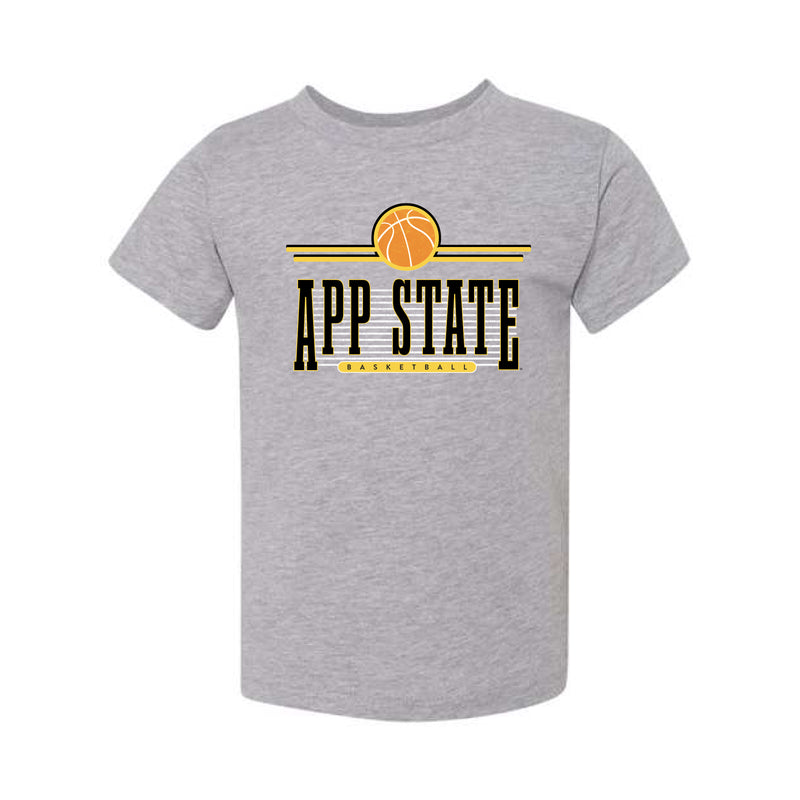 The Retro App State Basketball | Toddler Athletic Heather Tee