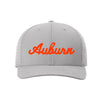 The Retro Auburn Script Hat | Embroidered Grey Cap