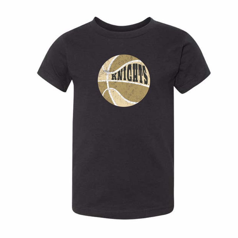 The Retro Basketball Multi | Toddler Black Tee