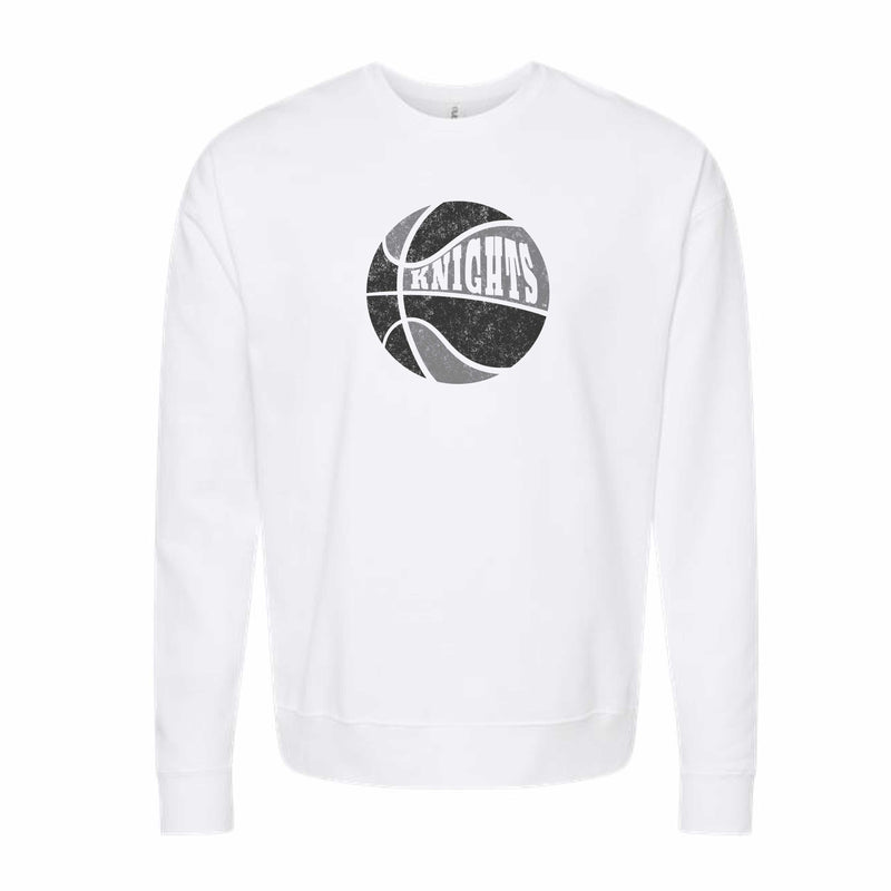 The Retro Basketball Multi | White Sweatshirt