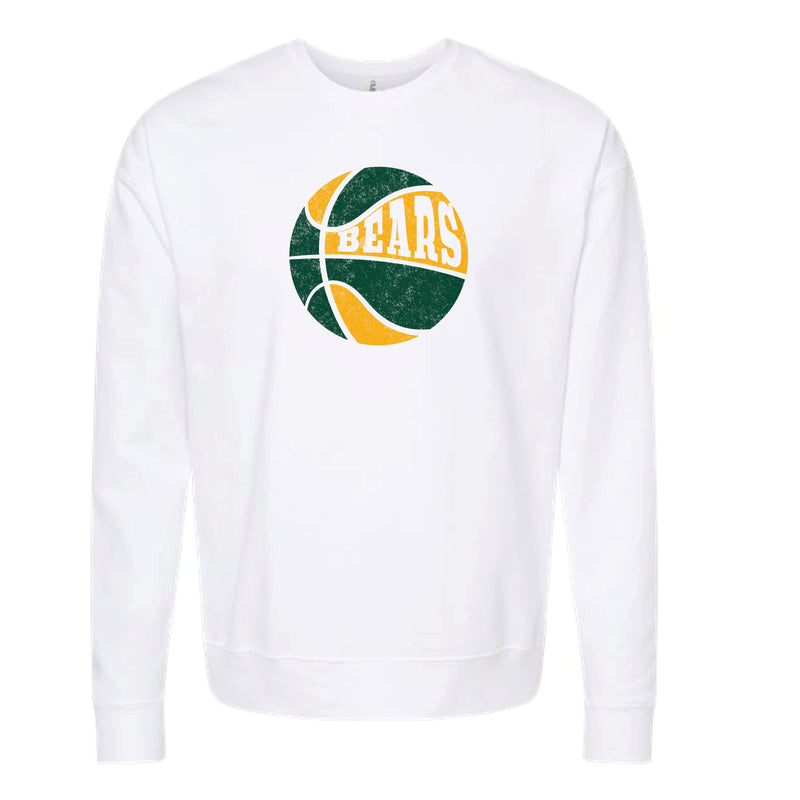 The Retro Bears Bball | White Sweatshirt