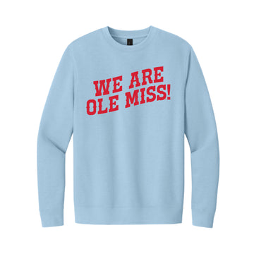 The We are Ole Miss Wave | Adult Light Blue Sweatshirt
