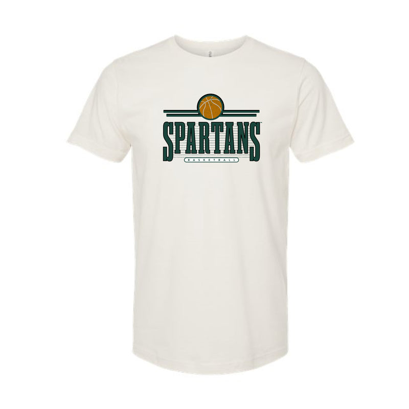 The Retro Spartans Basketball | Vintage Natural Tee