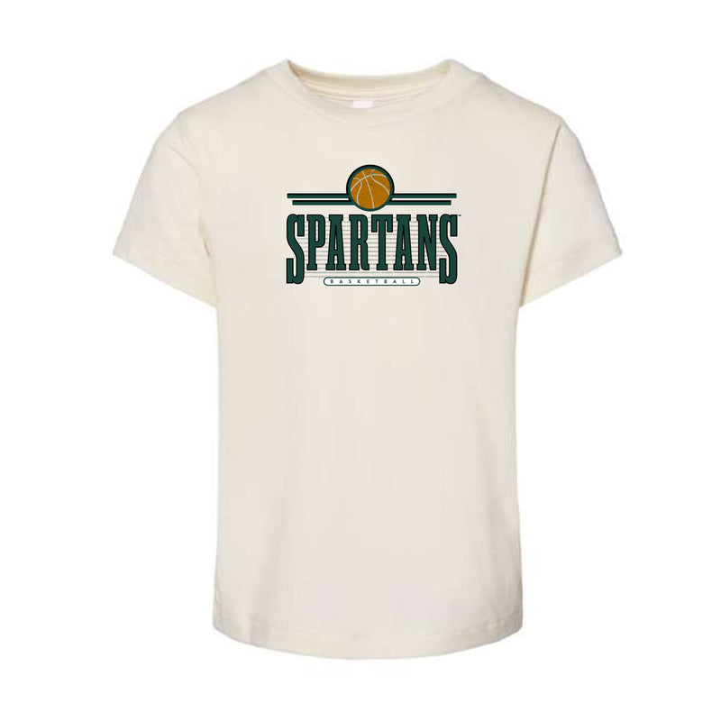 The Retro Spartans Basketball | Toddler Natural Tee