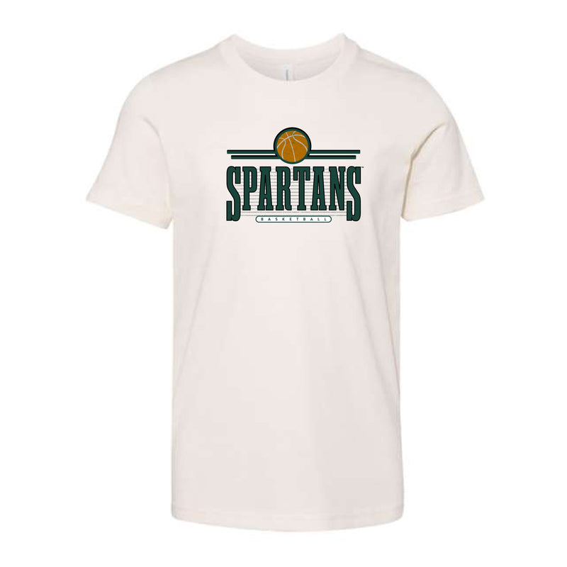 The Retro Spartans Basketball | Youth Natural Tee