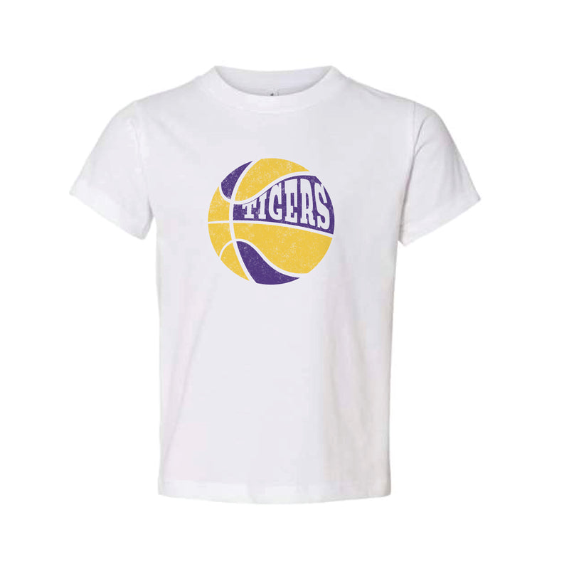 The Retro Tigers Bball | Toddler White Tee