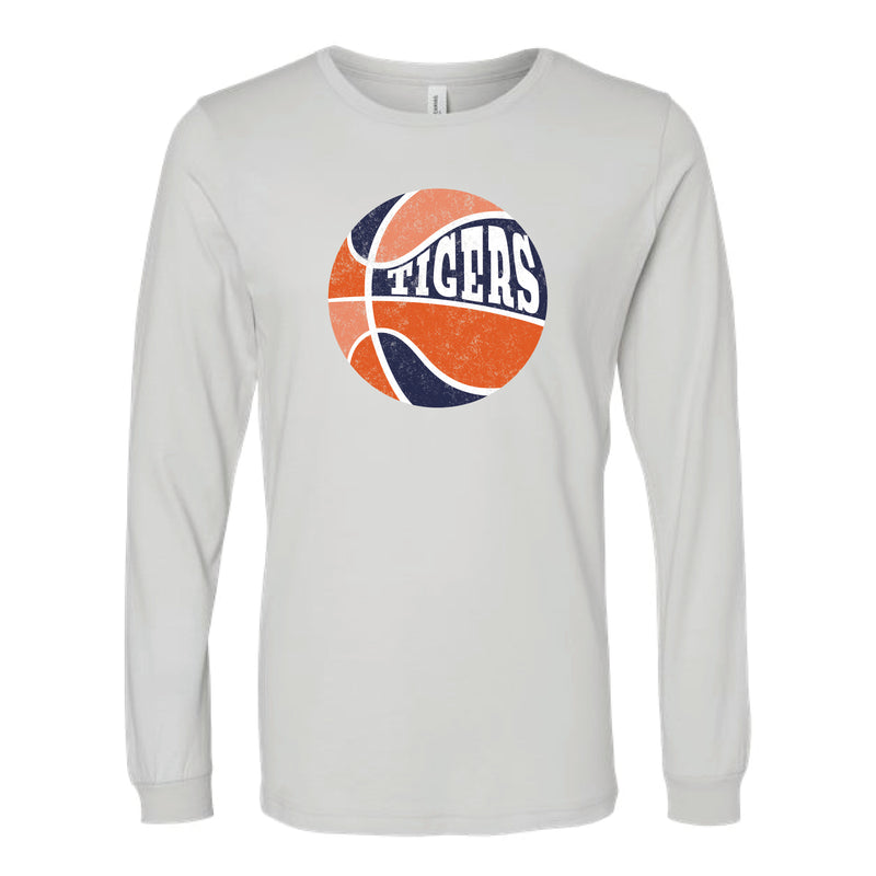 The Retro Tigers Bball | Silver Long Sleeve