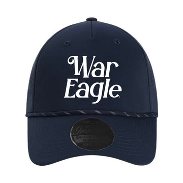 The Retro War Eagle Hat | Embroidered True Navy	Cap
