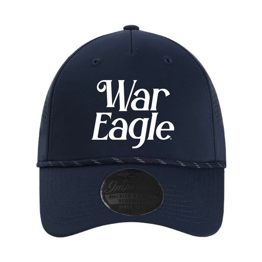 The Retro War Eagle Hat | Embroidered True Navy	Cap