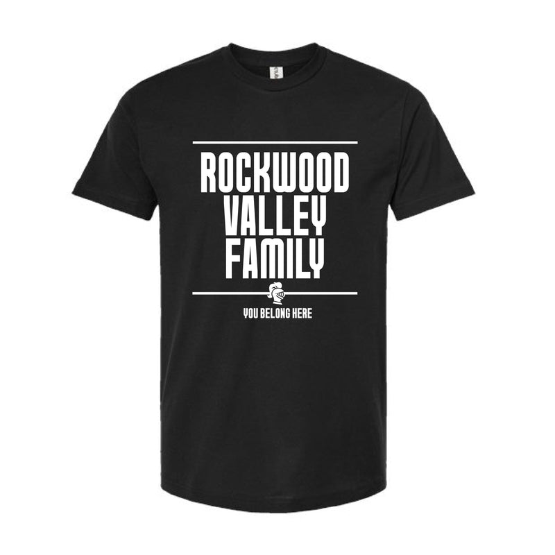 The Rockwood Valley Family Block | Oversized Black Tee