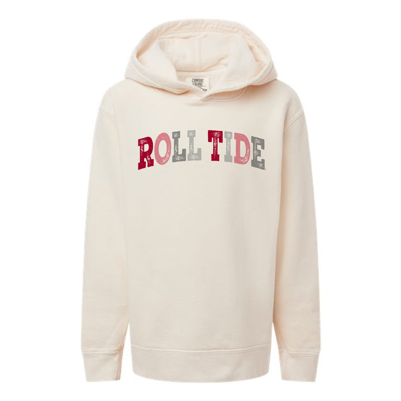 The Roll Tide Arch Multi | Youth Ivory Hoodie
