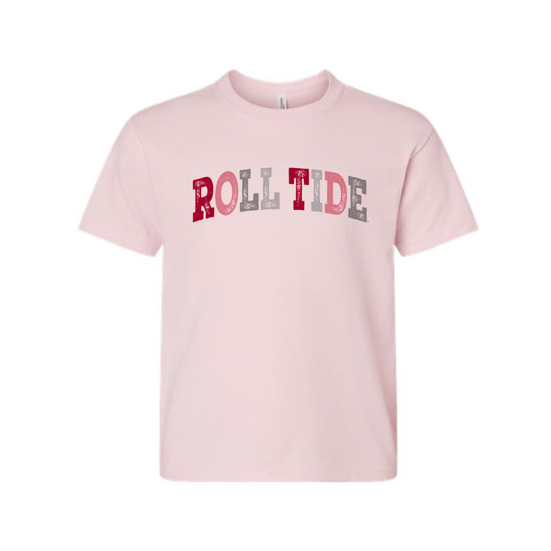 The Roll Tide Arch Multi | Youth Soft Pink Tee