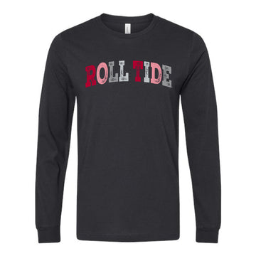 The Roll Tide Multi Arch | Vintage Black Long Sleeve Tee