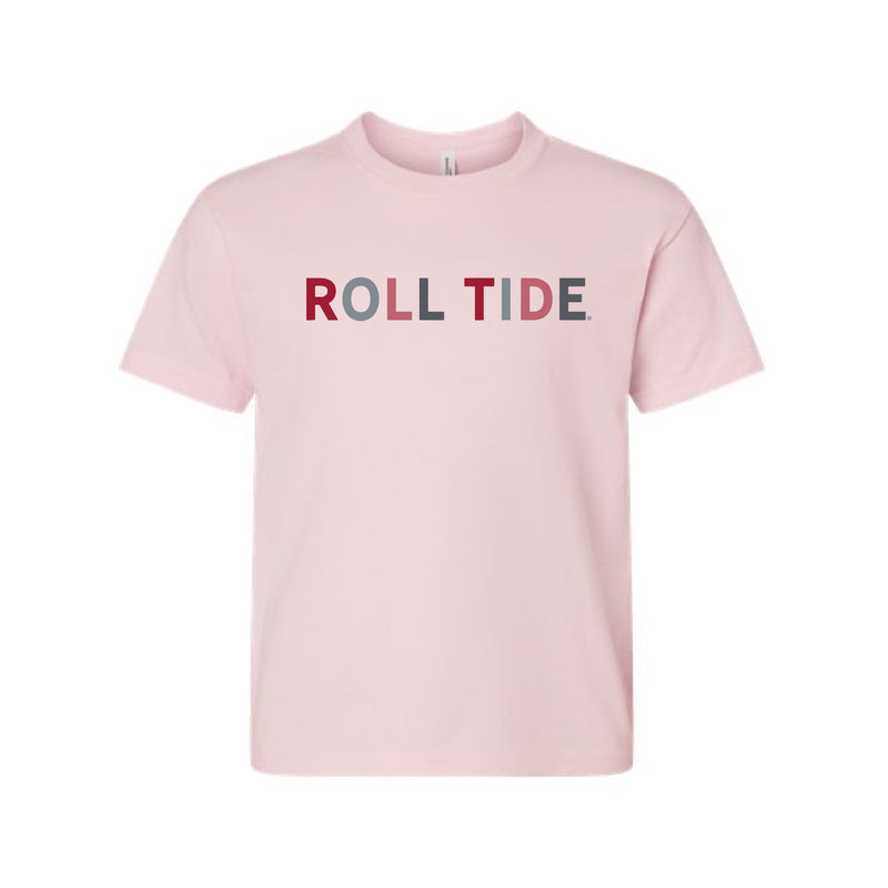 The Roll Tide Multi | Youth Soft Pink Tee
