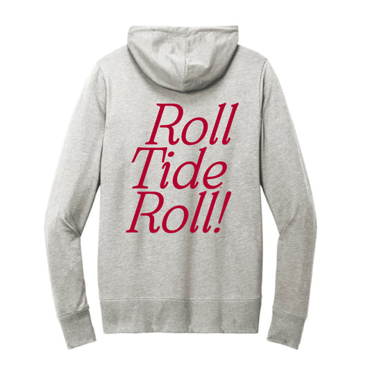 The Roll Tide Roll! | Light Heather Grey Full Zip Hoodie