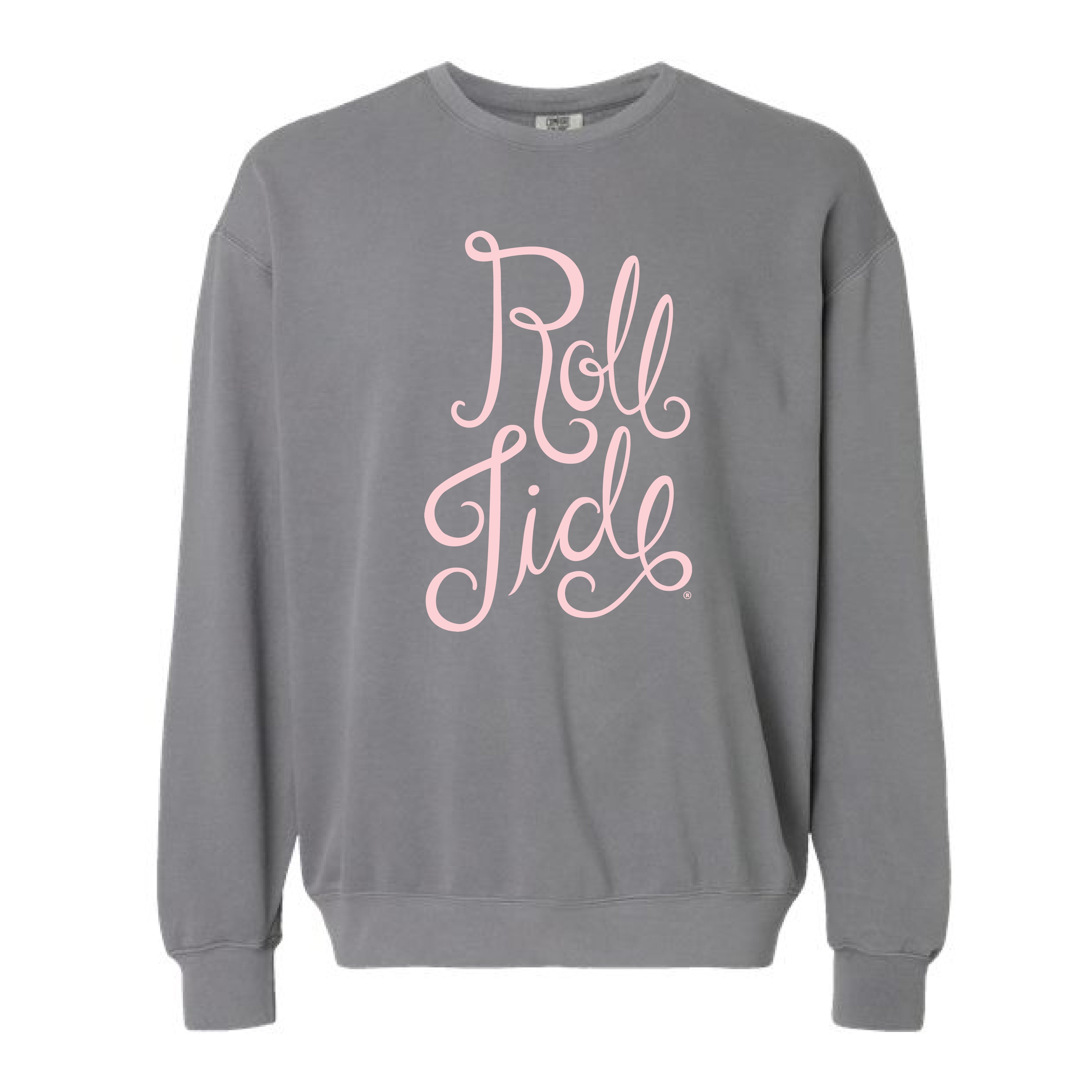 The Roll Tide Script | Grey Sweatshirt – Scarlet & Gold