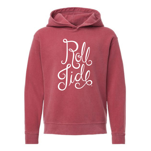 The Roll Tide Script | Youth Crimson Hoodie