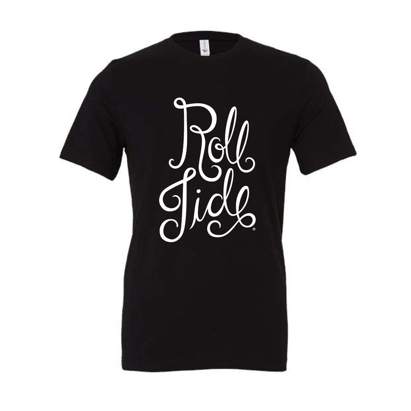 The Roll Tide Script | Black Tee