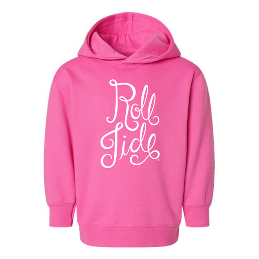 The Roll Tide Script | Toddler Raspberry Hoodie