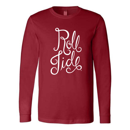 The Roll Tide Script | Cardinal Long Sleeve Tee