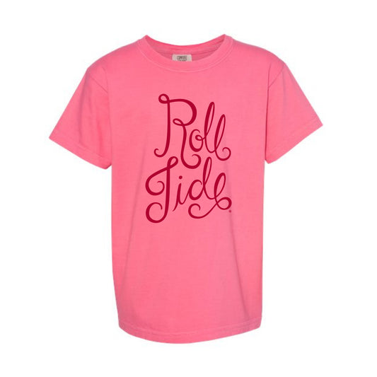 The Roll Tide Script | Youth Crunchberry Tee