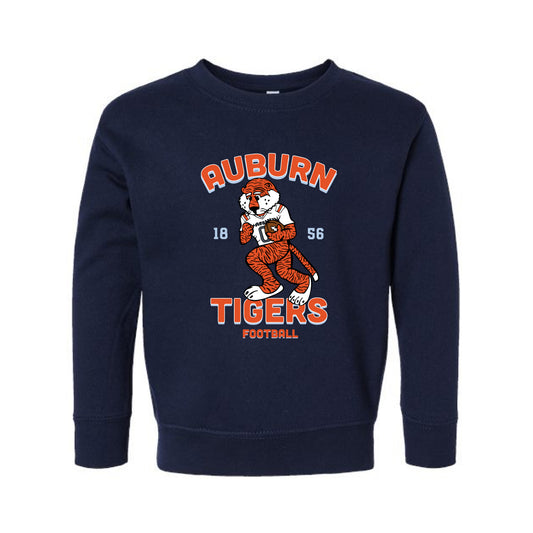 The Running Back Aubie | Toddler Navy Crewneck Sweatshirt