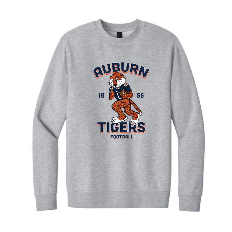 The Running Back Aubie | Light Heather Grey Crewneck Sweatshirt