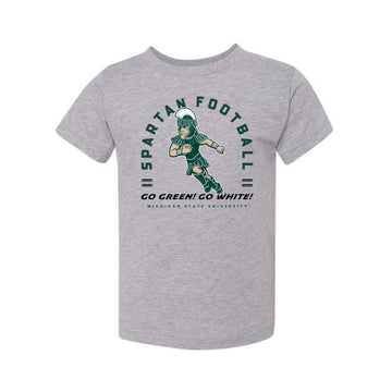 The Running Sparty | Toddler Athletic Heather Tee