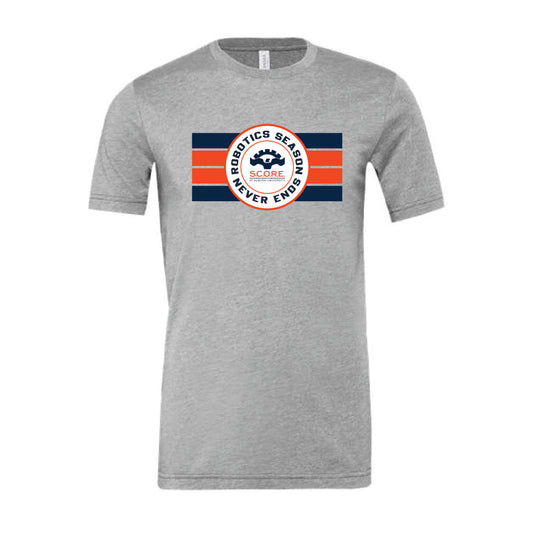 The SCORE Stripes Design | Adult Athletic Heather Tee