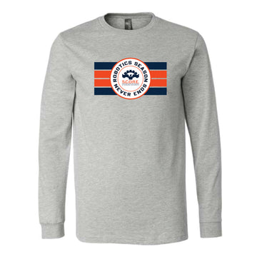 The SCORE Stripes Design | Adult Athletic Heather Long Sleeve