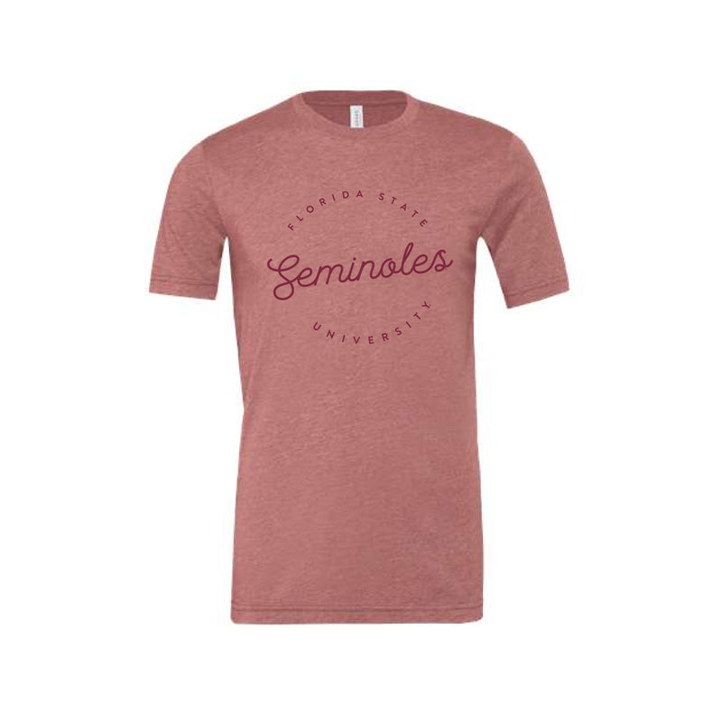 The Script FSU Seminoles | Heather Mauve Tee