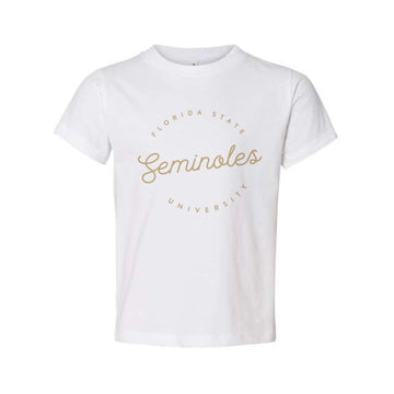 The Script FSU Seminoles | Toddler White Tee