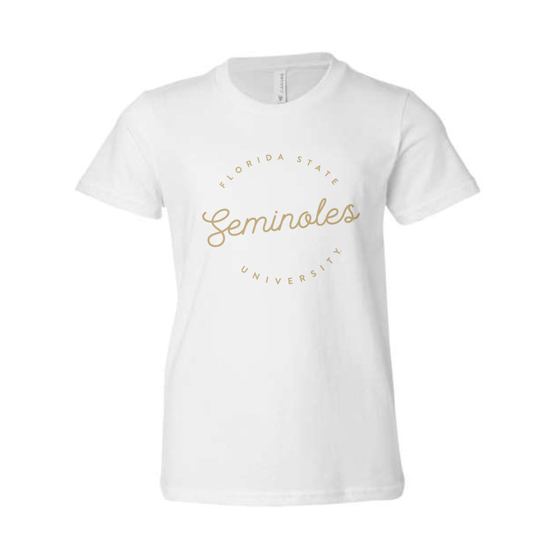 The Script FSU Seminoles | Youth White Tee
