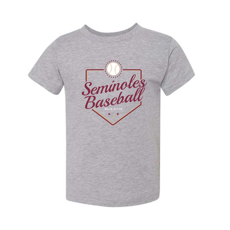 The Seminoles Baseball Plate | Toddler Athletic Heather Tee