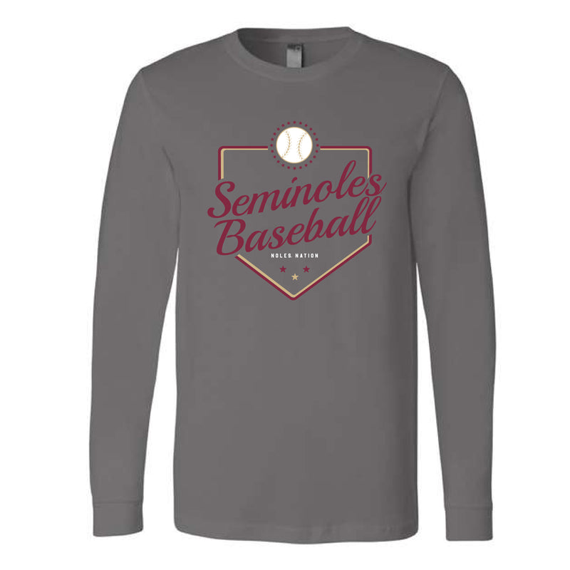 The Seminoles Baseball Plate | Asphalt Long Sleeve