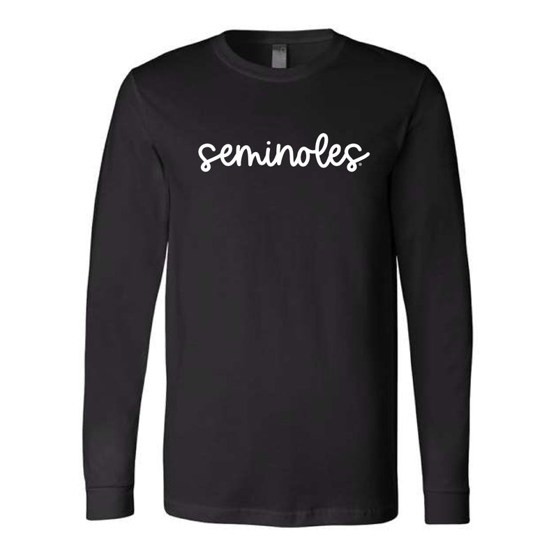 The Seminoles Cursive | Black Long Sleeve