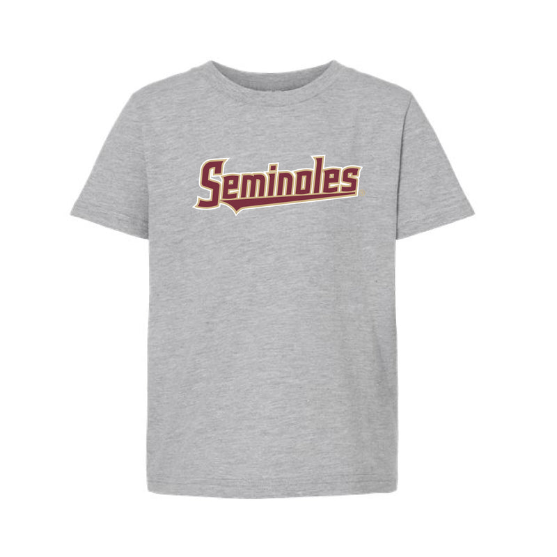 The Seminoles Logo | Youth Heather Grey Tee