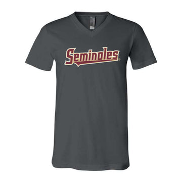 The Seminoles Logo | Asphalt V-Neck Tee